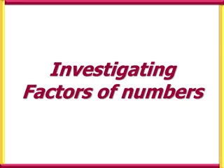 Factors and Prime Numbers in Mathematics