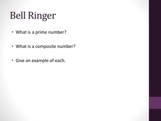 Prime and Composite Numbers with GCF