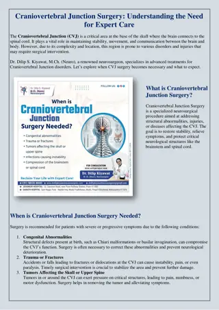 Craniovertebral Junction Surgery