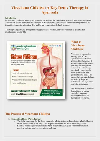 Virechana Chikitsa in Government (Autonomous) Ayurveda College And Hospital, Rewa