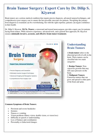 Brain Tumor Surgery in pune Expert Care by Dr. Dilip S. Kiyawat