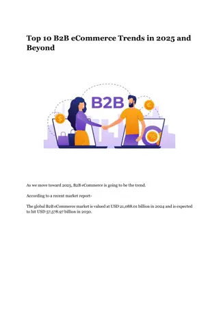 Top 10 B2B eCommerce Trends in 2025 and Beyond