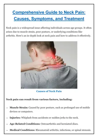 Comprehensive Guide to Neck Pain - Hind Spine Clinic