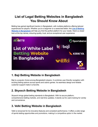 List of Betting Website in Bangladesh