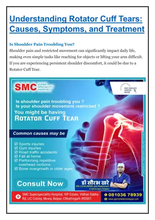 Understanding Rotator Cuff Tears.docx - Dr Saurabh Khare