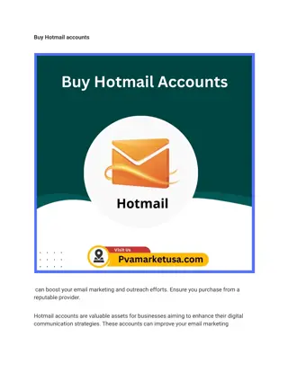 Buy Hotmail accounts market