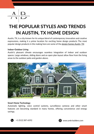 The Popular Styles and Trends in Austin, TX Home Design