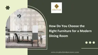 Modern Dining Room Set: Stylish and Functional Solutions