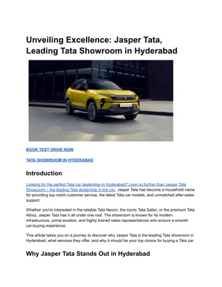 Unveiling Excellence_ Jasper Tata, Leading Tata Showroom in Hyderabad