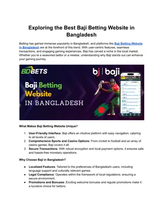 Baji Betting Website in Bangladesh