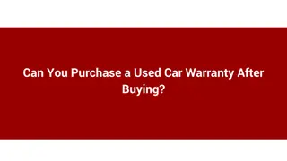 Can You Purchase a Used Car Warranty After Buying_