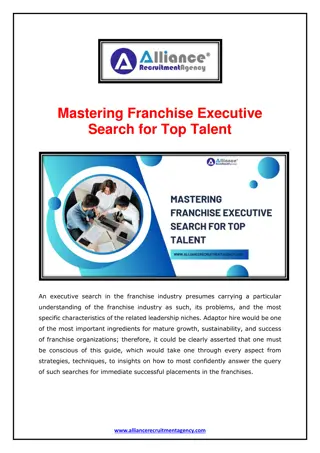 Mastering Franchise Executive Search for Top Talent