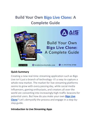 Build Your Own Bigo Live Clone A Complete Guide