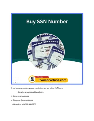 Buy SSN Number - 100% Valid, Real social security