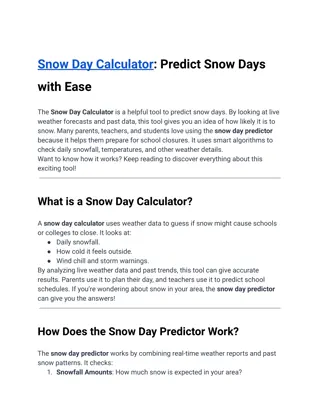 Snow Day Calculator_ Predict Snow Days with Ease