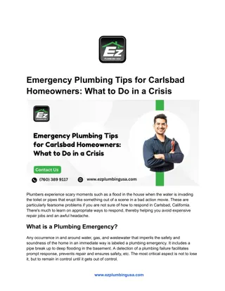 Emergency Plumbing Tips for Carlsbad Homeowners_ What to Do in a Crisis