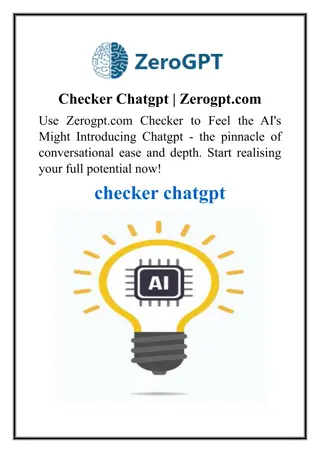 Checker Chatgpt  Zerogpt