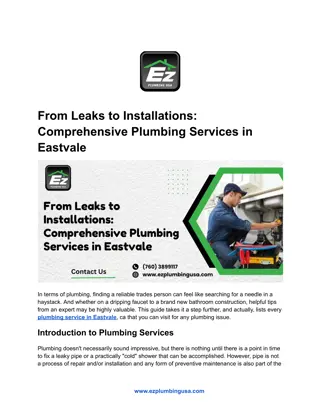 From Leaks to Installations_ Comprehensive Plumbing Services in Eastvale