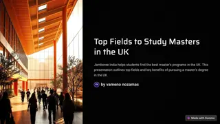 Top Specializations for Master's Programs in the UK