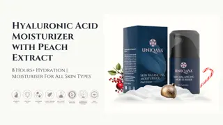 Hyaluronic Acid Skin Moisturizer For All Skin Types