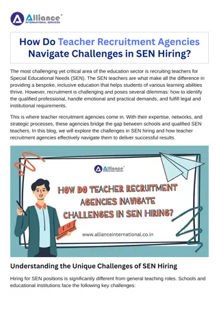 How Do Teacher Recruitment Agencies Navigate Challenges in SEN Hiring