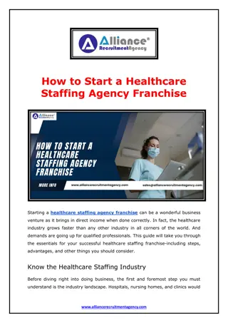 How to Start a Healthcare Staffing Agency Franchise