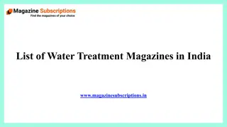 List of Water Treatment Magazines in India