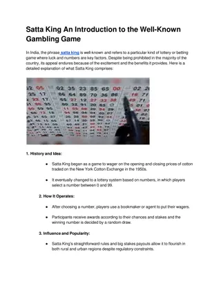 Satta King An Introduction to the Well-Known Gambling Game