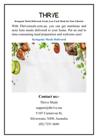 Ketogenic Meals Delivered Fresh, Low-Carb Meals for Your Lifestyle