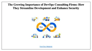 The Growing Importance of DevOps Consulting Firms & Enhance development Security