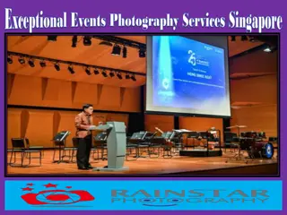 Exceptional Events Photography Services Singapore