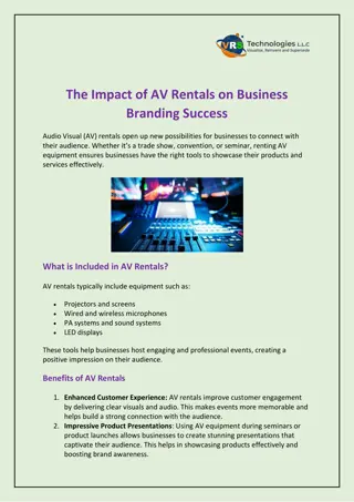 The Impact of AV Rentals on Business Branding Success