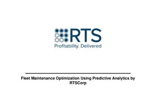 Fleet Maintenance Optimization Using Predictive Analytics by RTSCorp