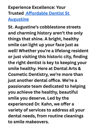 _Affordable Dentist St Augustine