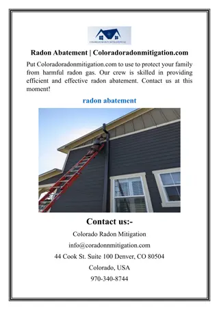 Radon Abatement  Coloradoradonmitigation