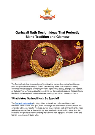 Garhwali Nath Design Ideas That Perfectly Blend Tradition and Glamour