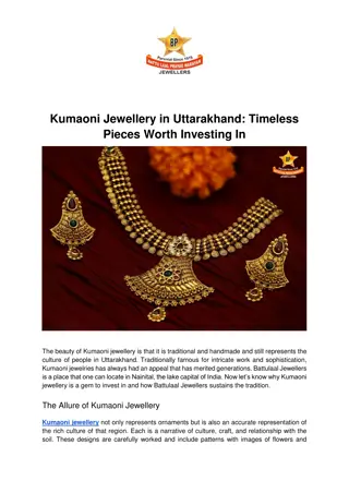 Authentic Kumaoni Jewellery in Uttarakhand - Battulaal Jewellers