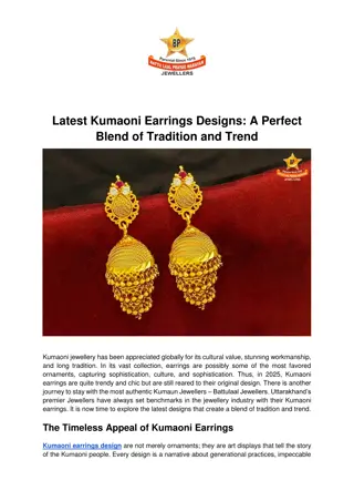 Latest Kumaoni Earrings Designs_ A Perfect Blend of Tradition and Trend