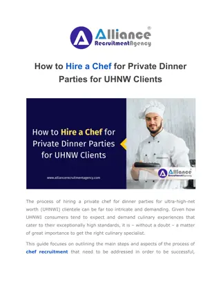 How to Hire a Chef for Private Dinner Parties for UHNW Clients (1)