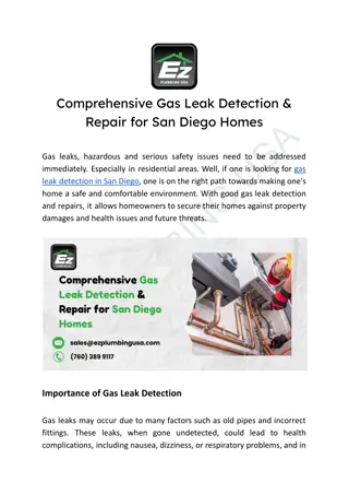 Comprehensive Gas Leak Detection & Repair for San Diego Homes