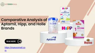 Comparative Analysis of Aptamil, Hipp, and Holle Brands