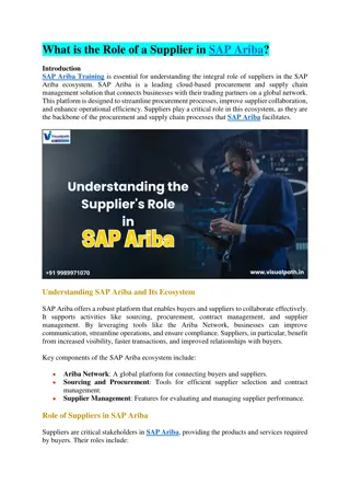 SAP Ariba Online Training in Hyderabad - Visualpath