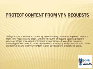 Protect content from VPN requests