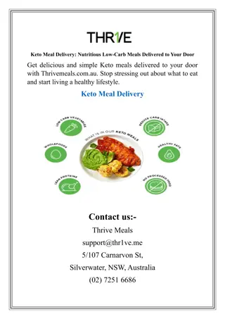 Keto Meal Delivery Nutritious Low-Carb Meals Delivered to Your Door