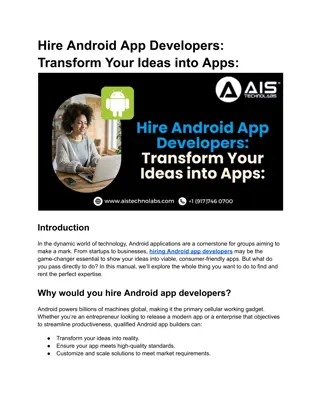 Hire Android App Developers_ Transform Your Ideas into Apps_