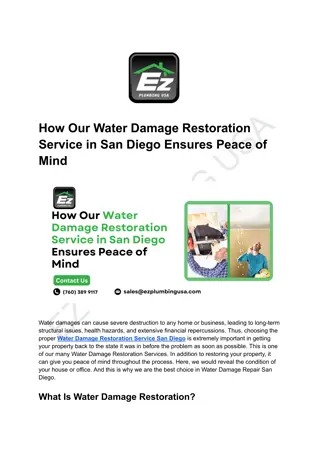 Water Damage Restoration Service in San Diego - Expert Water Damage Repair & Cle