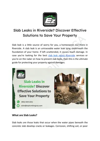 Slab Leaks in Riverside_ Discover Effective Solutions to Save Your Property