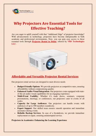 Why Projectors Are Essential Tools for Effective Teaching