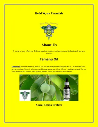 Tamanu Oil, wildoiloforegano.com