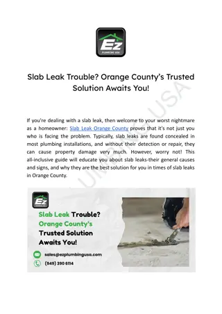 Slab Leak Trouble_ Orange County’s Trusted Solution Awaits You!